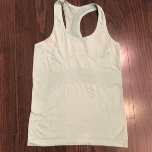 Lululemon, racerback tank in teal (size 4). Great condition!